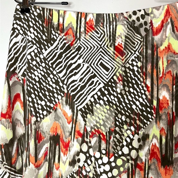 Chico’s Mixed Tribal Pull On Mia Skirt Sz M - Picture 4 of 5